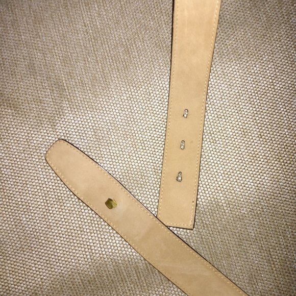 ❤️NORMA KAMALI BLACK Reptile Embossed Italian Calfskin WOMENS BELT M USA - Picture 5 of 5